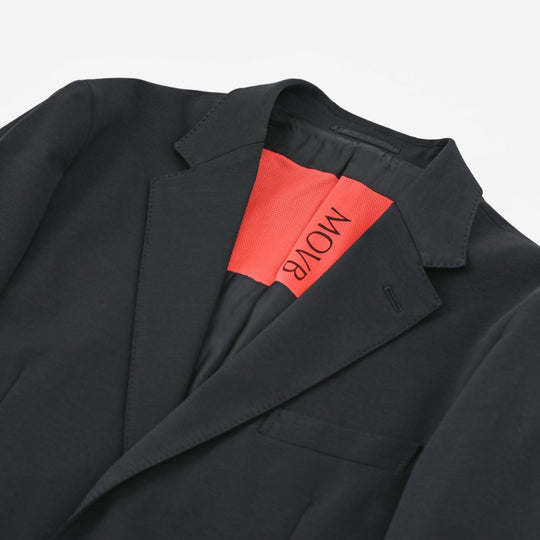 Duplex Cotton Jersey  シングル2Bノッチド・トラベルジャケット コスモネイビー