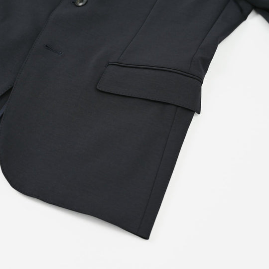 Duplex Cotton Jersey  シングル2Bノッチド・トラベルジャケット コスモネイビー