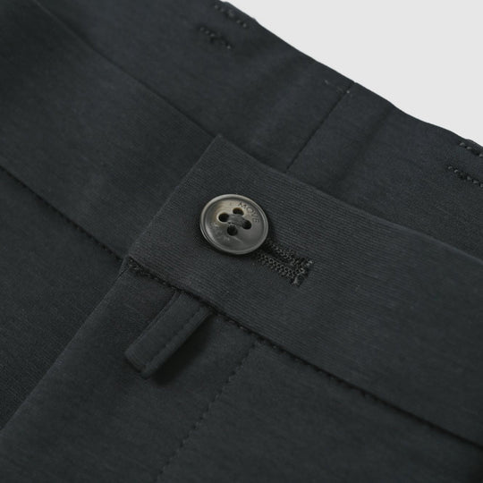 Duplex Cotton Jersey １プリーツ トラベル スラックス コスモネイビー