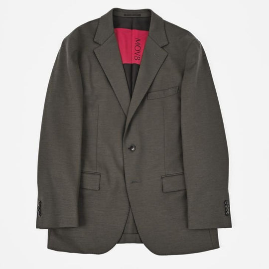 Duplex Wool Jersey シングル２Bノッチド トラベルジャケット モカ