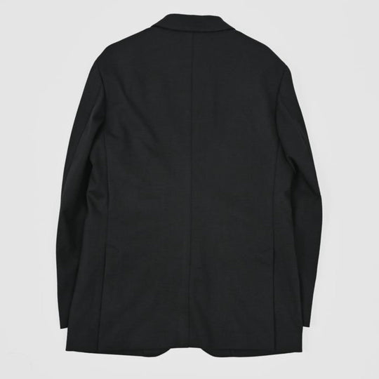 Duplex Wool Jersey シングル２Bノッチド トラベルジャケット ブラック