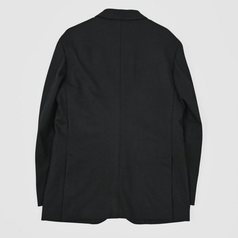 Duplex Wool Jersey シングル2Bノッチド トラベルジャケット ブラック