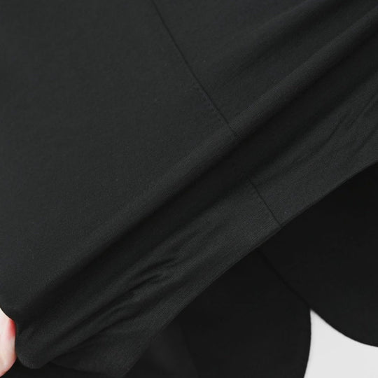 Duplex Wool Jersey シングル２Bノッチド トラベルジャケット ブラック