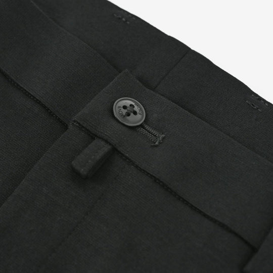 Duplex Wool Jersey 1プリーツ トラベル スラックス ブラック