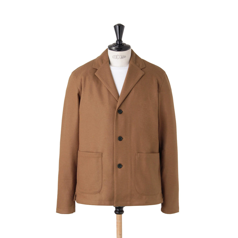 ベガスムース ウールジャージージャケット キャメル