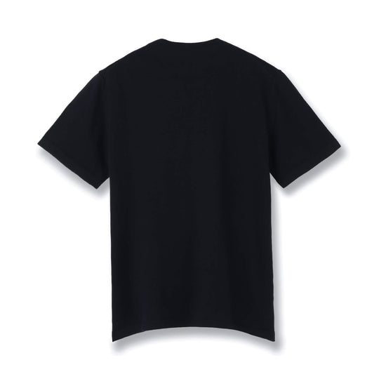 イタリア製 半袖クルーネックコットンニット ネイビー