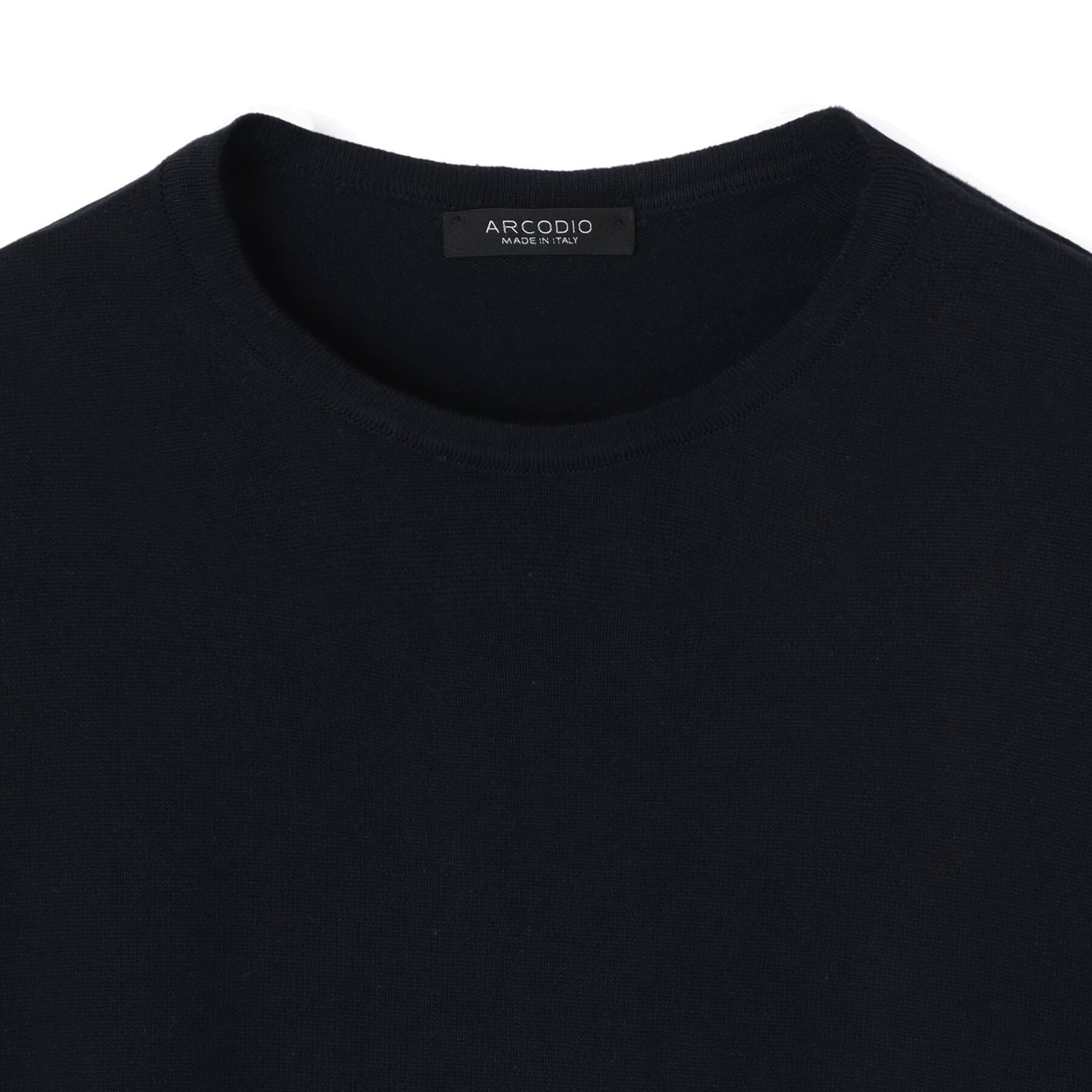 イタリア製コットンニット 半袖クルーネック ネイビー – MINIMAL WARDROBE