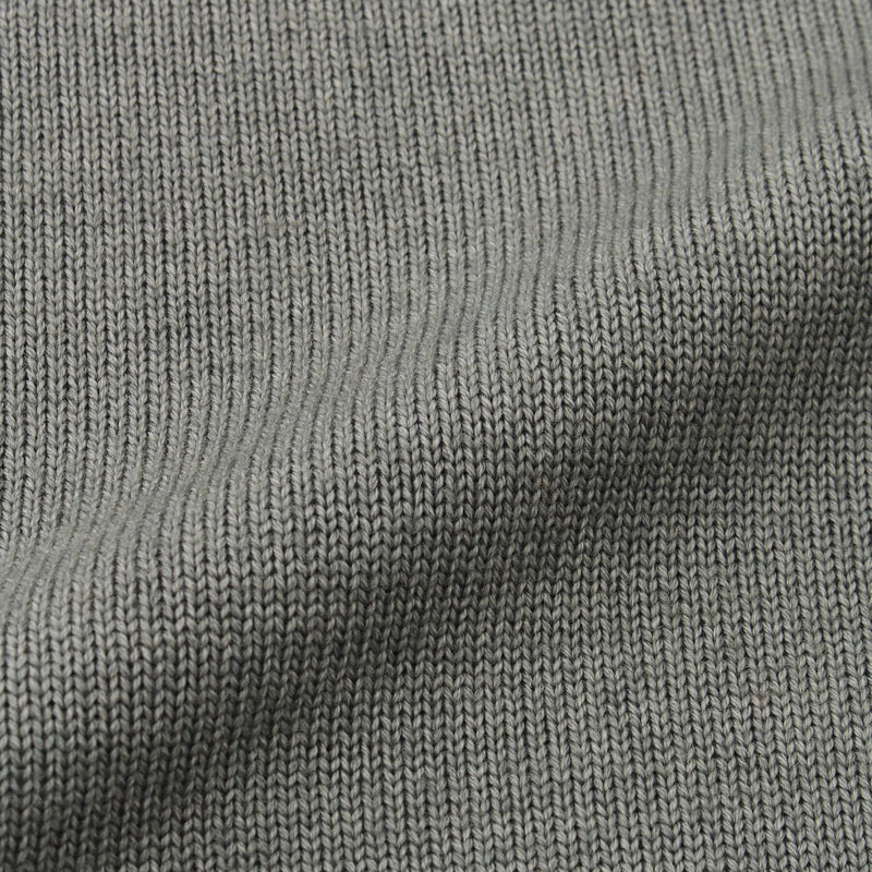 ESLATO Tintura Freddo イタリア製スノー加工ウールニット クルー