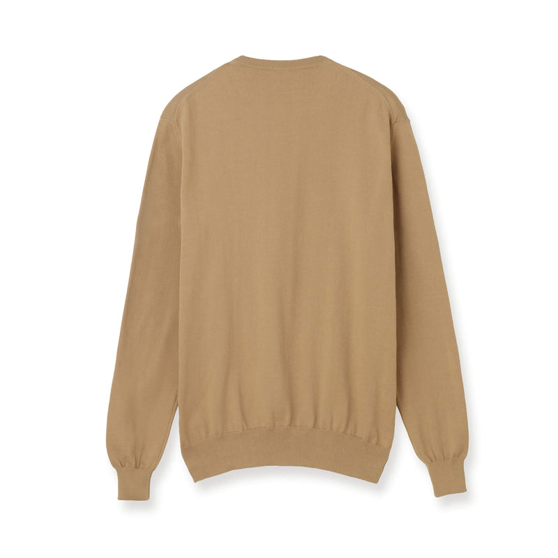 イタリア製コットンニット 長袖クルーネック キャメル – MINIMAL WARDROBE イタリア製コットンニット 長袖クルーネック キャメル – MINIMAL WARDROBE