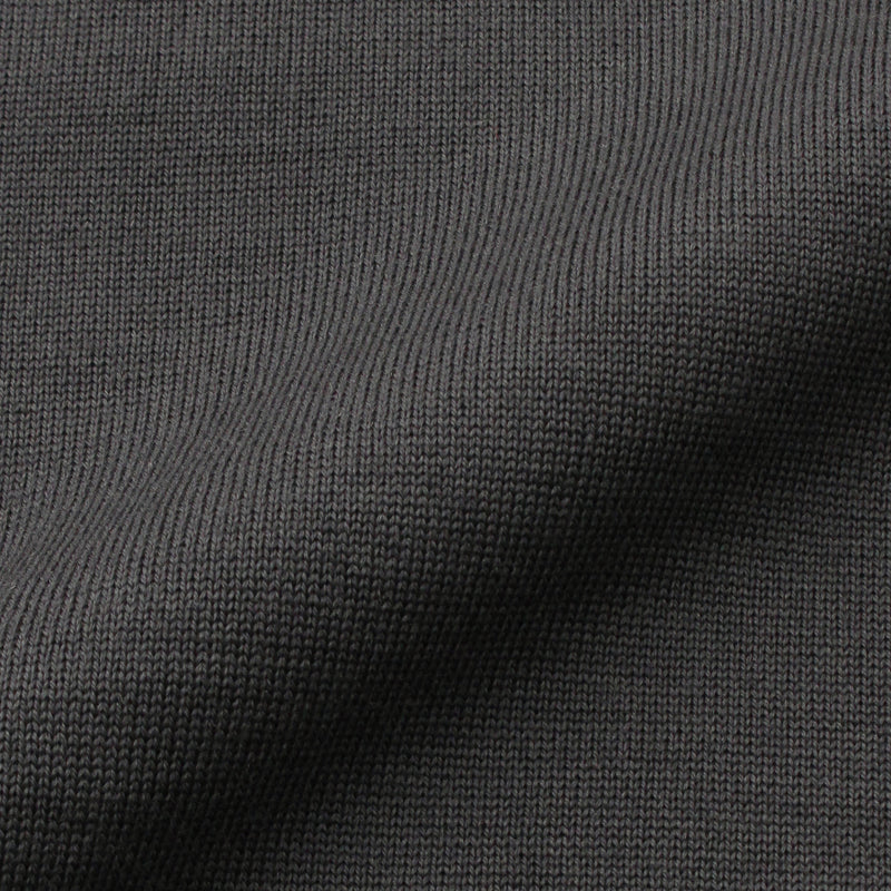 イタリア製メリノウールニット モックネック 干場別注色 グレー
