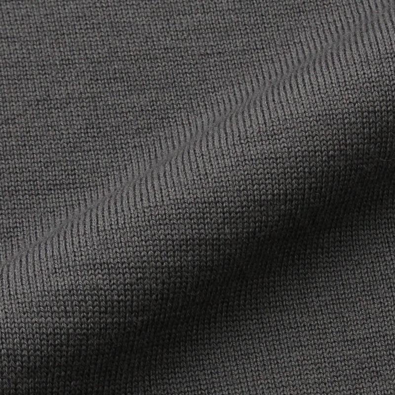 イタリア製メリノウールニット ポロ 干場別注色 グレー