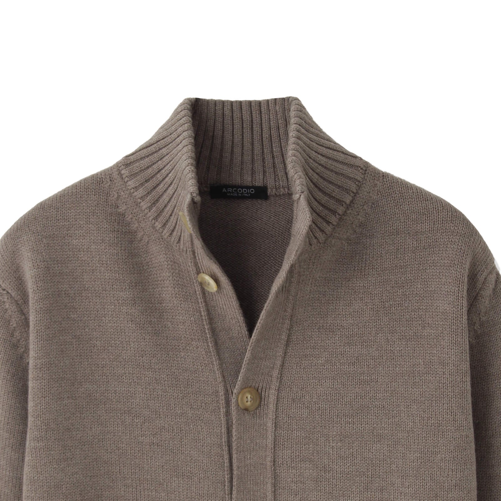 ARMANI COLLEZIONI ドライバーズニット　白ステッチ　イタリア製 イタリア製 5G ドライバーズニット グレージュ – MINIMAL