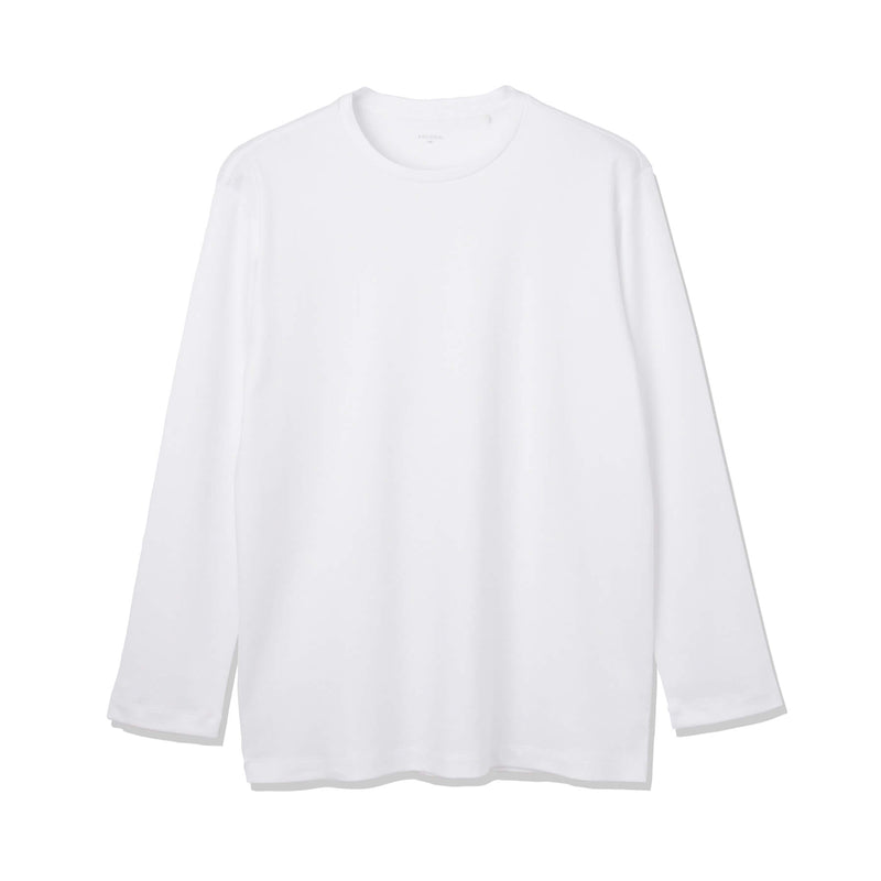 スーピマコットンジャージー ロングスリーブTシャツ  ホワイト