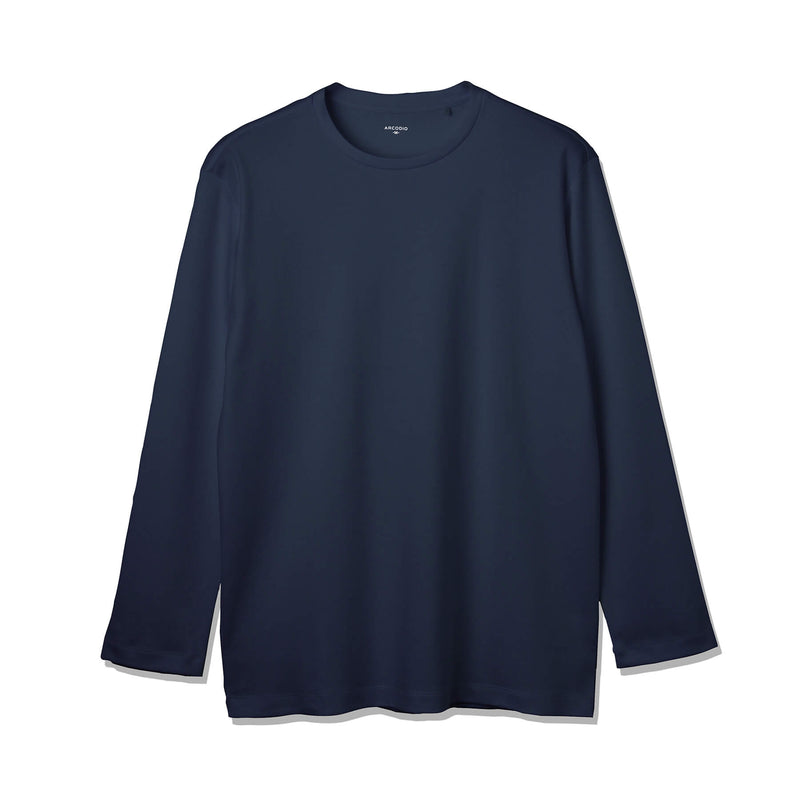 スーピマコットンジャージー ロングスリーブTシャツ  ネイビー