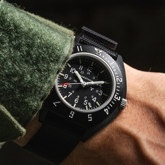 【予約販売】MARATHON パイロットウォッチ CERASHELL NAVIGATOR DATE ベルト付「MINIMAL WARDROBE限定セット」