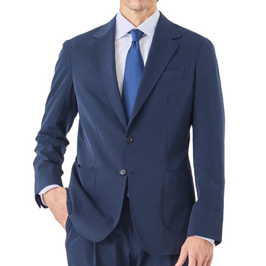 【K-3B EXECUTIVE】009_X（布帛） RICH NYLON JAPAN MADEテーラードジャケット ネイビー