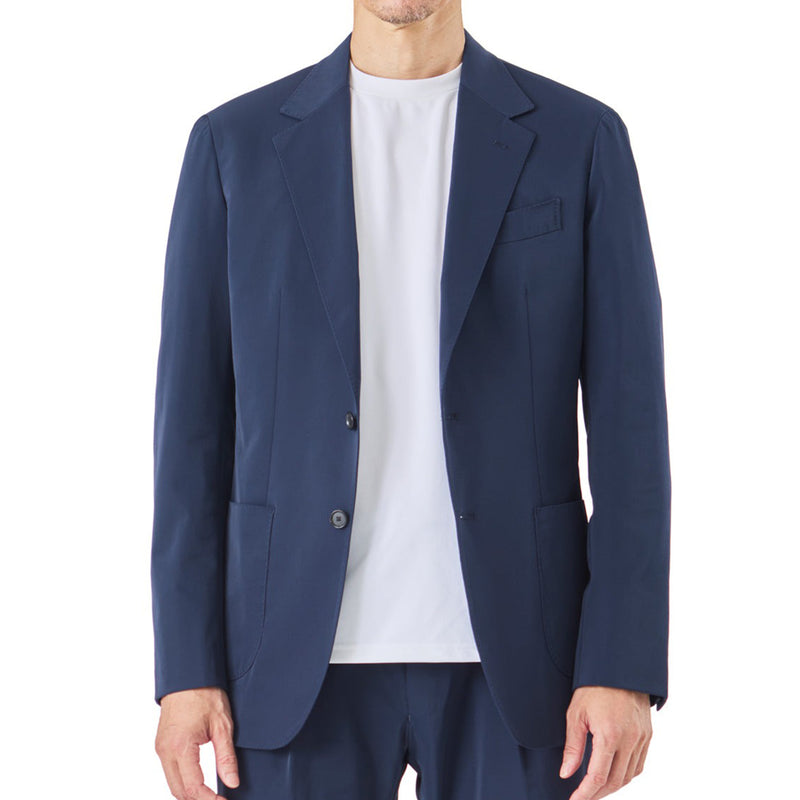 【K-3B EXECUTIVE】009_X（布帛） RICH NYLON JAPAN MADEテーラードジャケット ネイビー