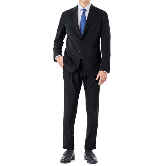 【K-3B EXECUTIVE】179_X（布帛） RICH NYLON JAPAN MADE ドレスパンツ ブラック