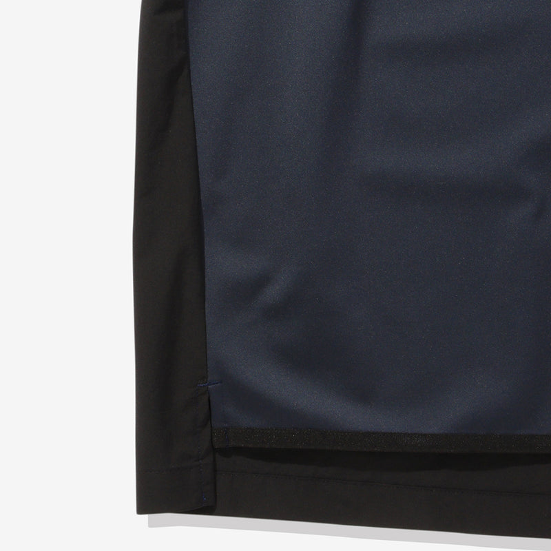 24HR-WEARABLE 異素材コンビTシャツ カーボンネイビー×ブラック 048_NA