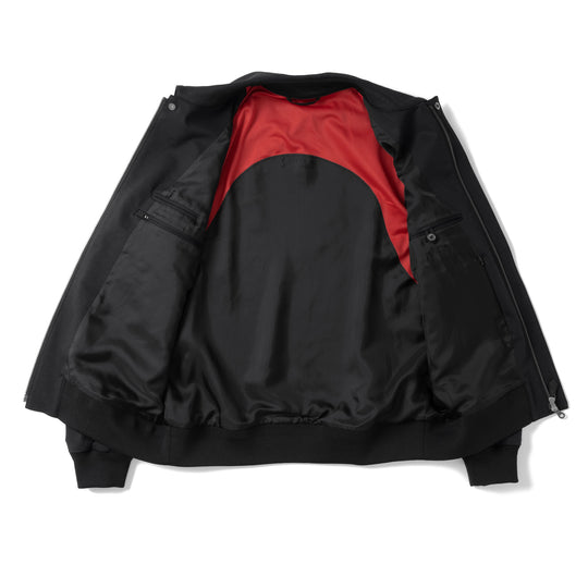 Duplex Cotton Jersey トラベル A-2 フライトジャケット ブラック