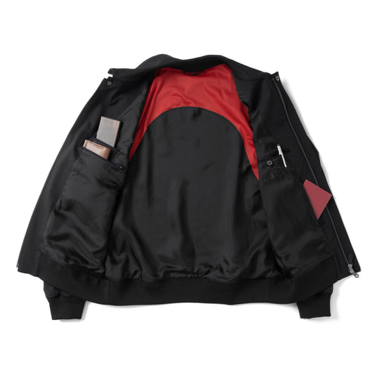 Duplex Cotton Jersey トラベル A-2 フライトジャケット ブラック