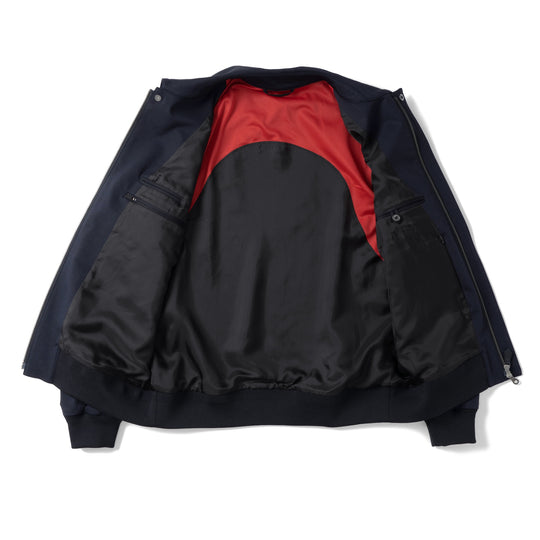 Duplex Cotton Jersey トラベル A-2 フライトジャケット コスモネイビー