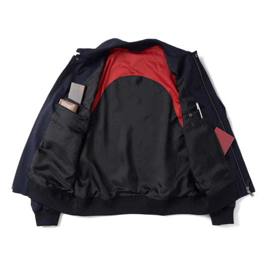Duplex Cotton Jersey トラベル A-2 フライトジャケット コスモネイビー