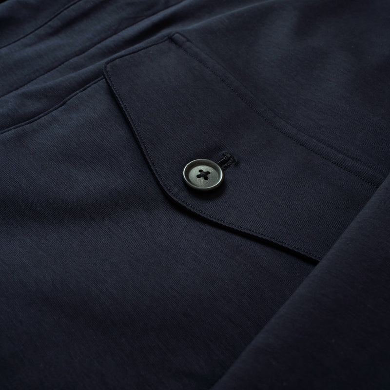 Duplex Cotton Jersey トラベル A-2 フライトジャケット コスモネイビー