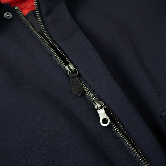 Duplex Cotton Jersey トラベル A-2 フライトジャケット コスモネイビー