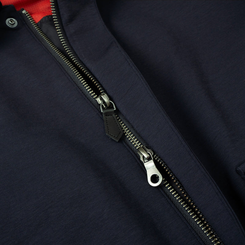 Duplex Cotton Jersey トラベル A-2 フライトジャケット コスモネイビー