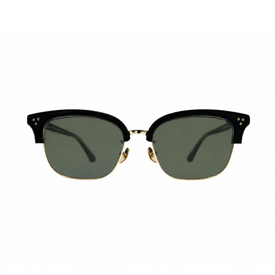 FIXER × Mr.CASANOVA / RAVEN サングラス BLACK x GOLD / GREEN SMOKE LENS
