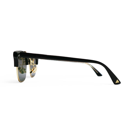 FIXER × Mr.CASANOVA / RAVEN サングラス BLACK x GOLD / GREEN SMOKE LENS