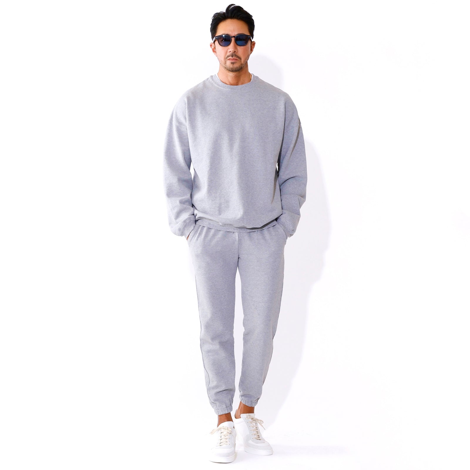 2025SS 【MMW限定】LW加工裏毛クルー ヘザーグレー – MINIMAL WARDROBE