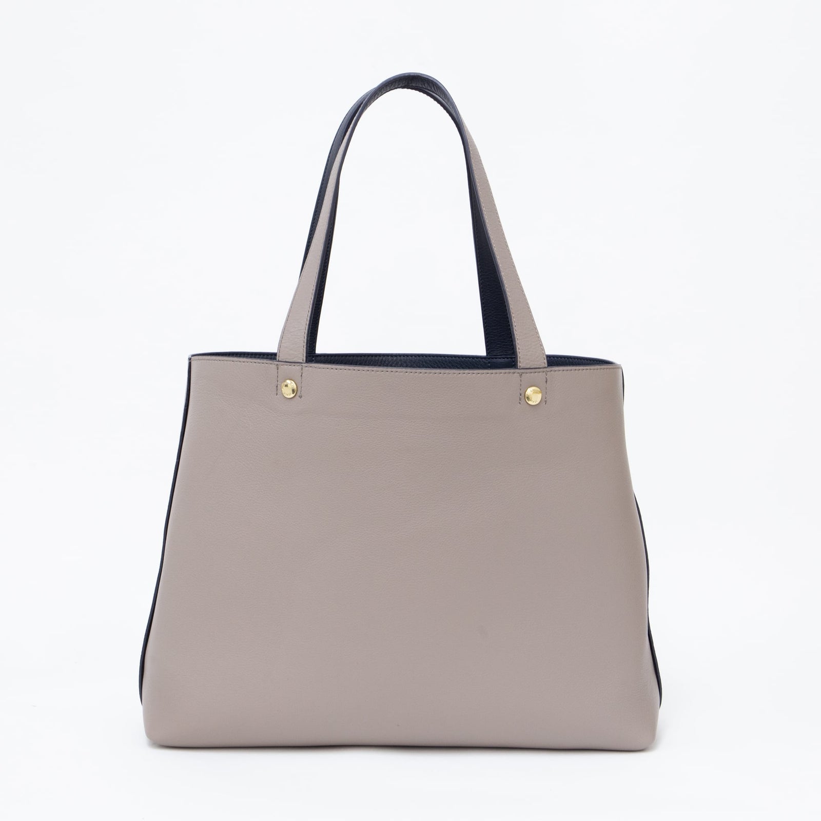 リバーシブルトート ネイビー×トープ – MINIMAL WARDROBE（ミニマル