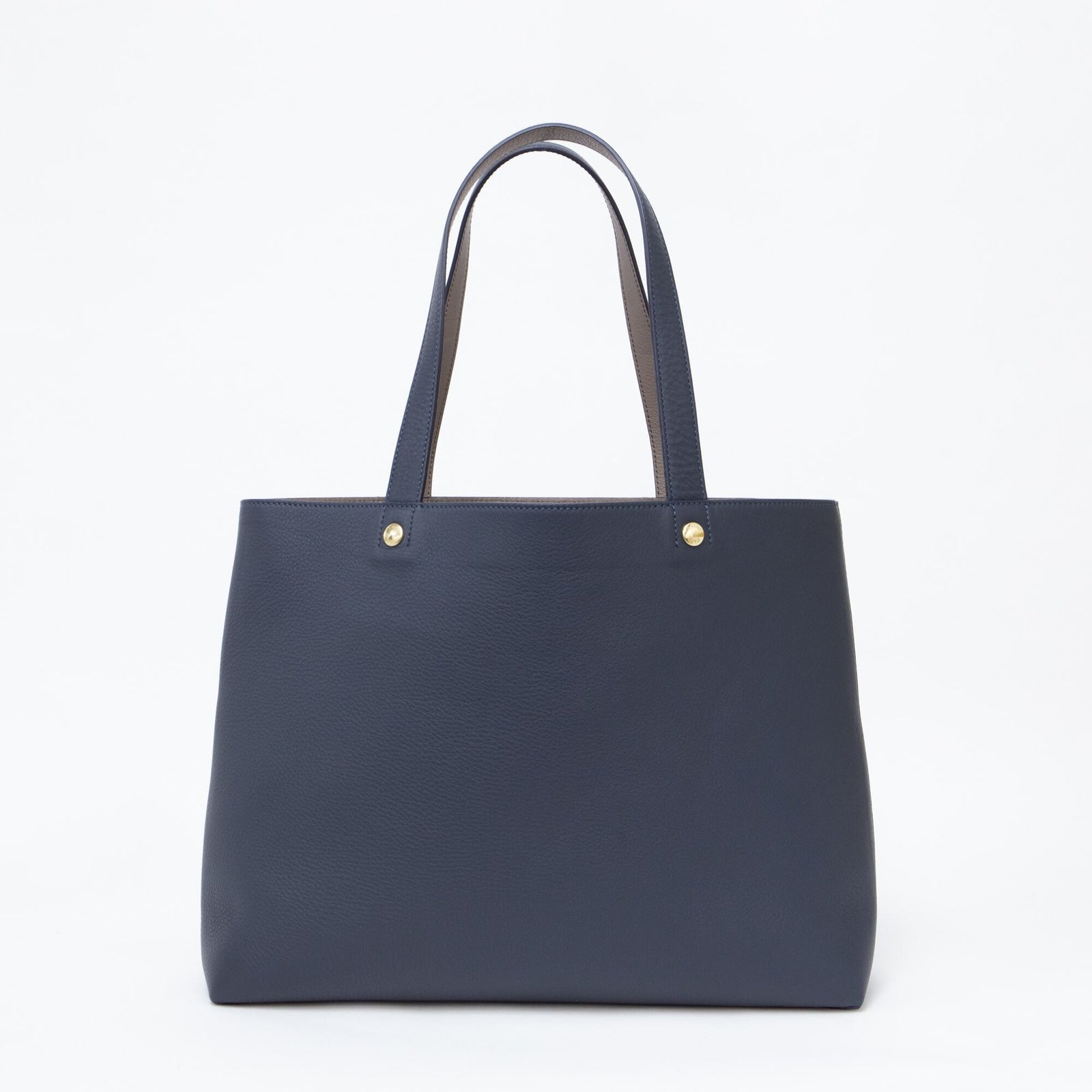 Dunhill シボ革 トートバッグ ネイビー