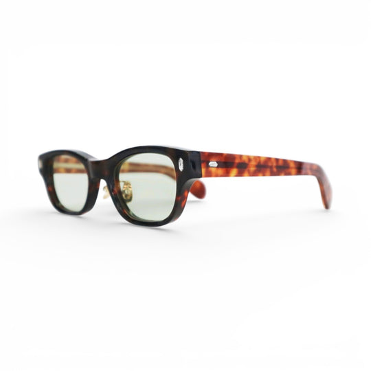 ROUGH サングラス DARK BROWN DEMI / EMEARLD GREEN LENS