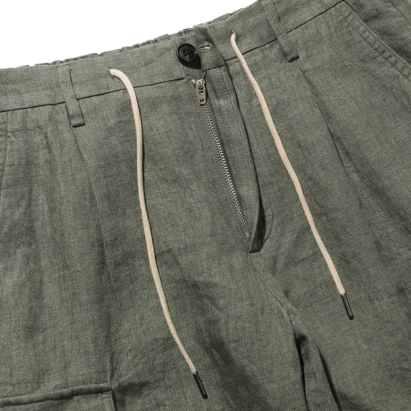 リネンカーゴショートパンツ カーキ – MINIMAL WARDROBE