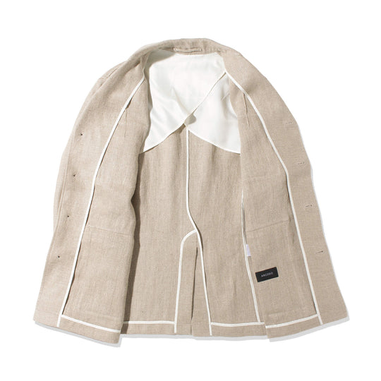 リネン フィールドジャケット ベージュ