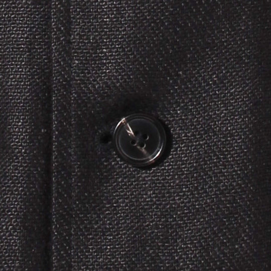 リネン フィールドジャケット ブラック