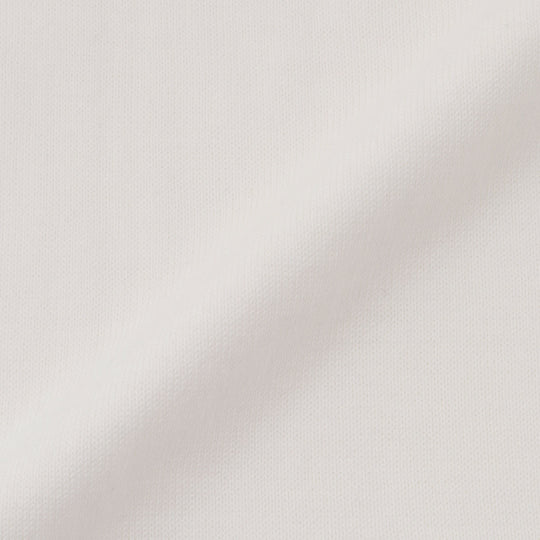 イタリア製 半袖クルーネックコットンニット ホワイト