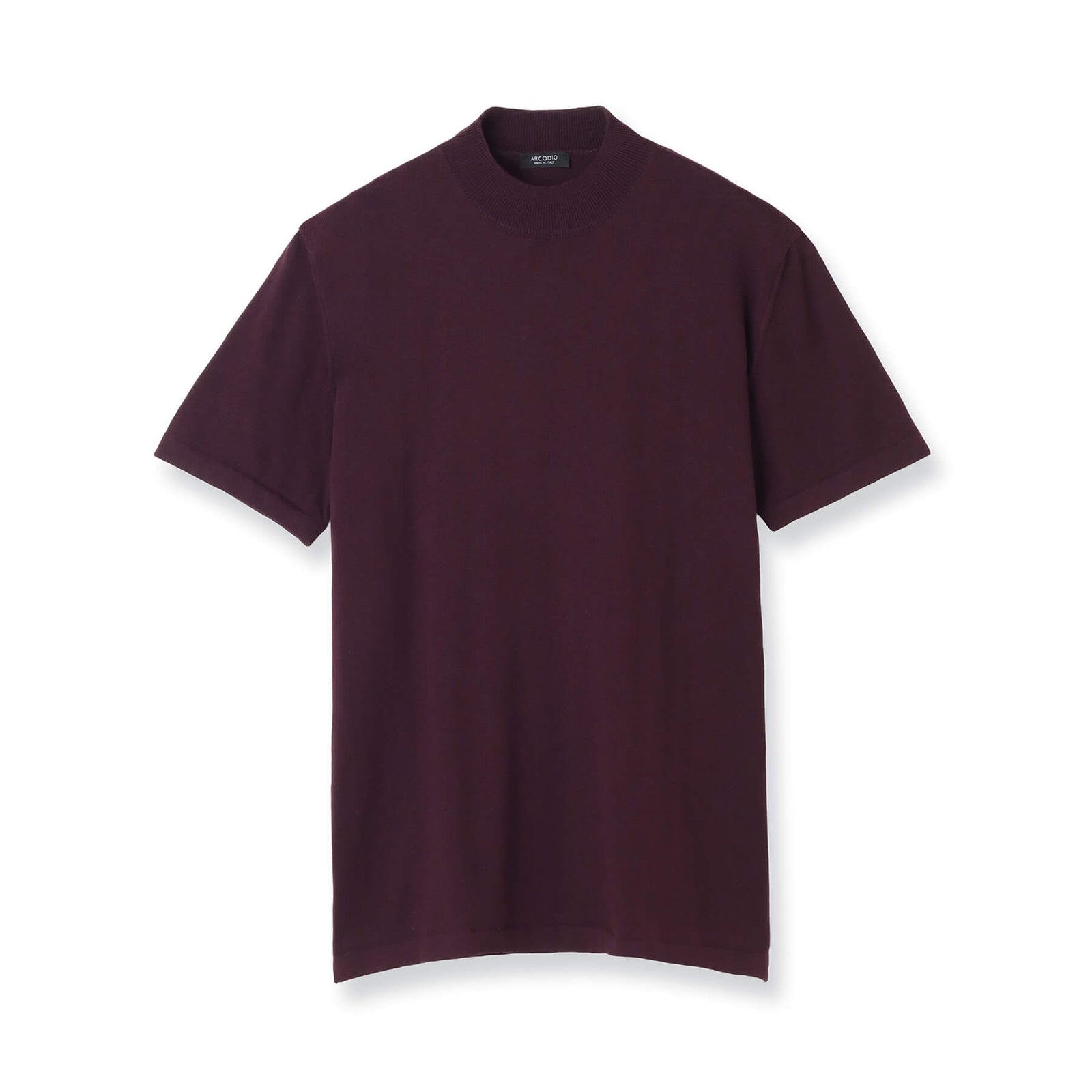 イタリア製 半袖モックネック コットンニット ボルドー – MINIMAL WARDROBE
