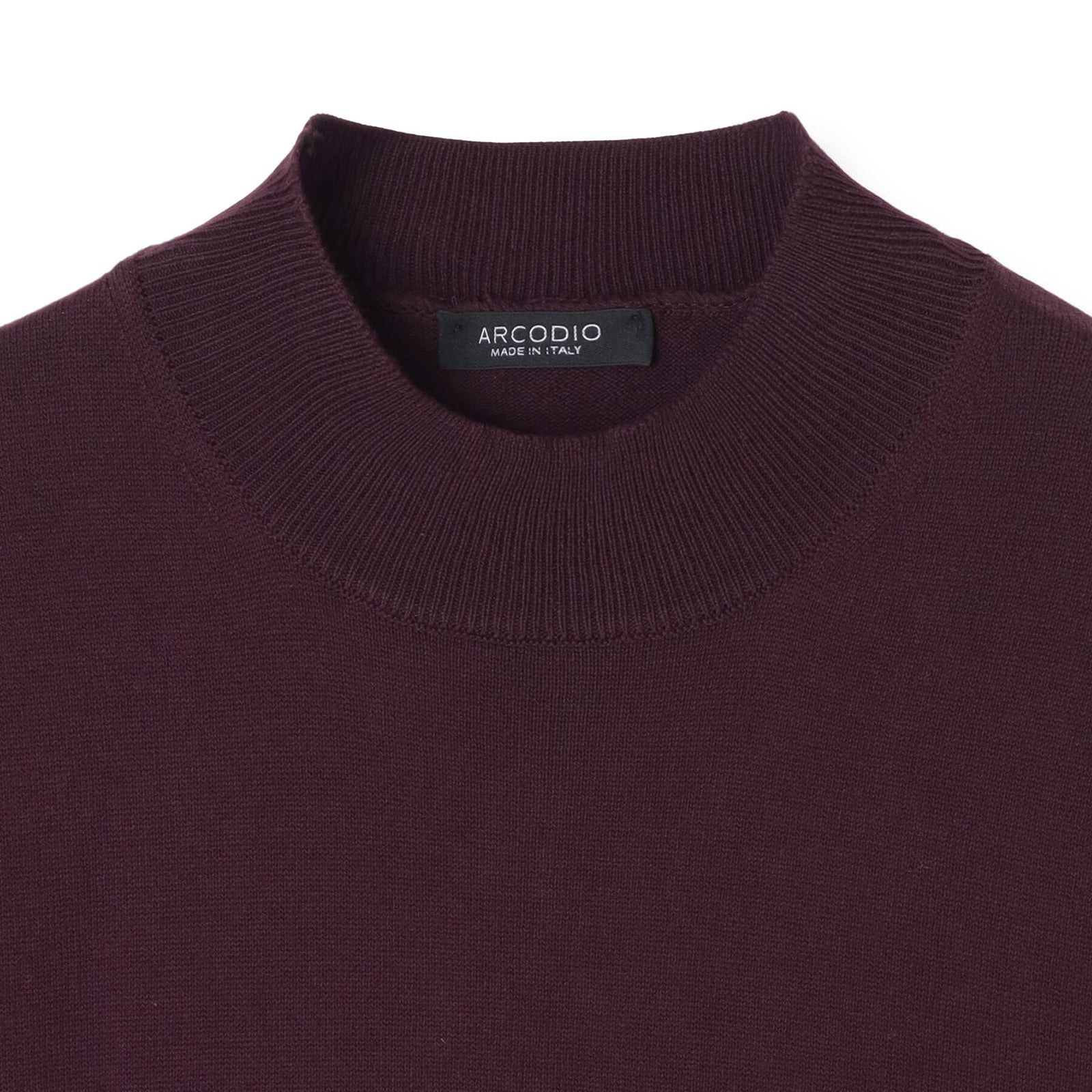 イタリア製コットンニット 半袖モックネック ボルドー – MINIMAL WARDROBE