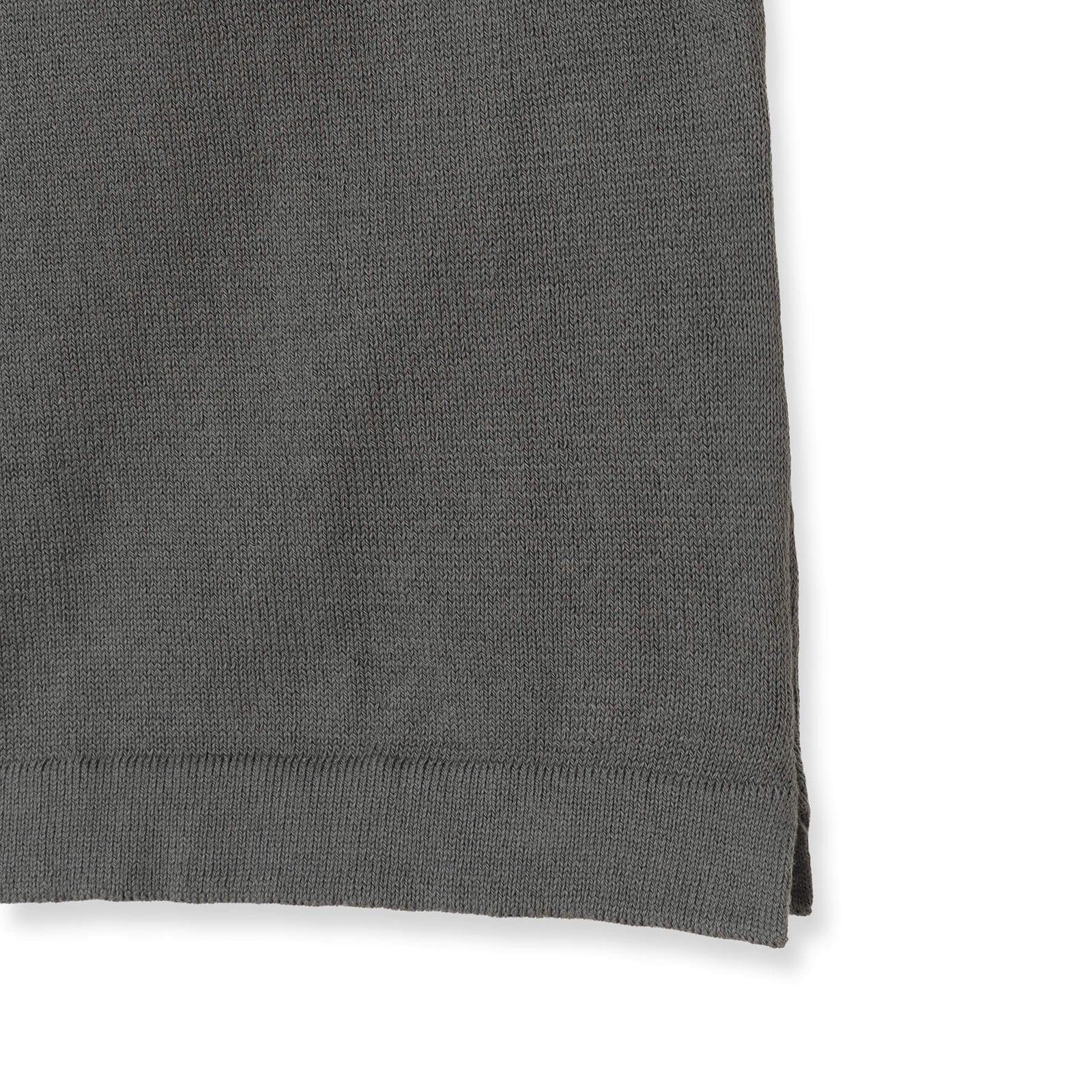 イタリア製コットンニット 半袖モックネック グレー – MINIMAL WARDROBE