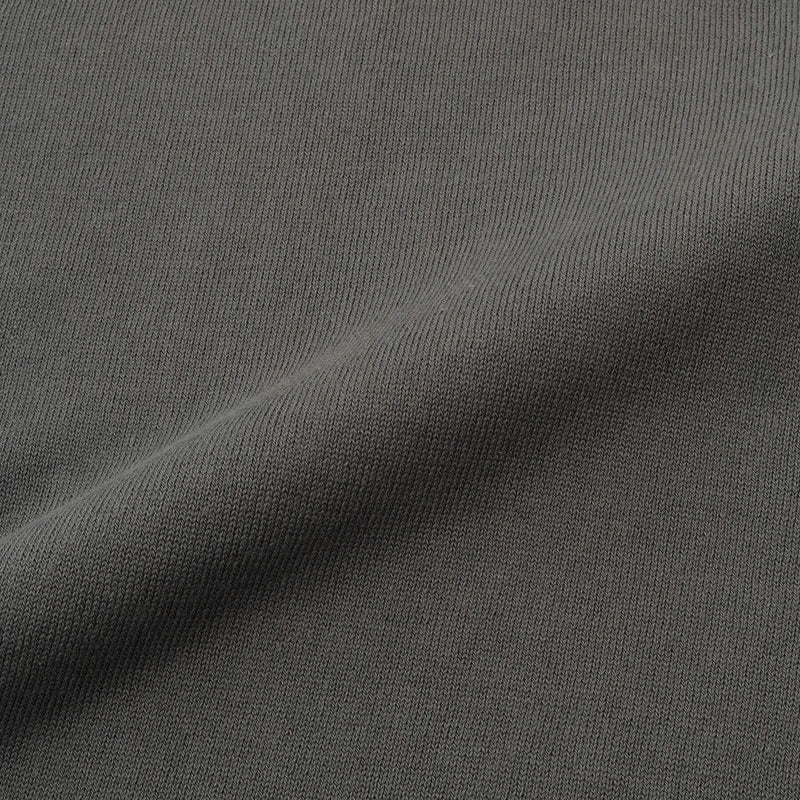 イタリア製コットンニット 半袖モックネック グレー – MINIMAL WARDROBE