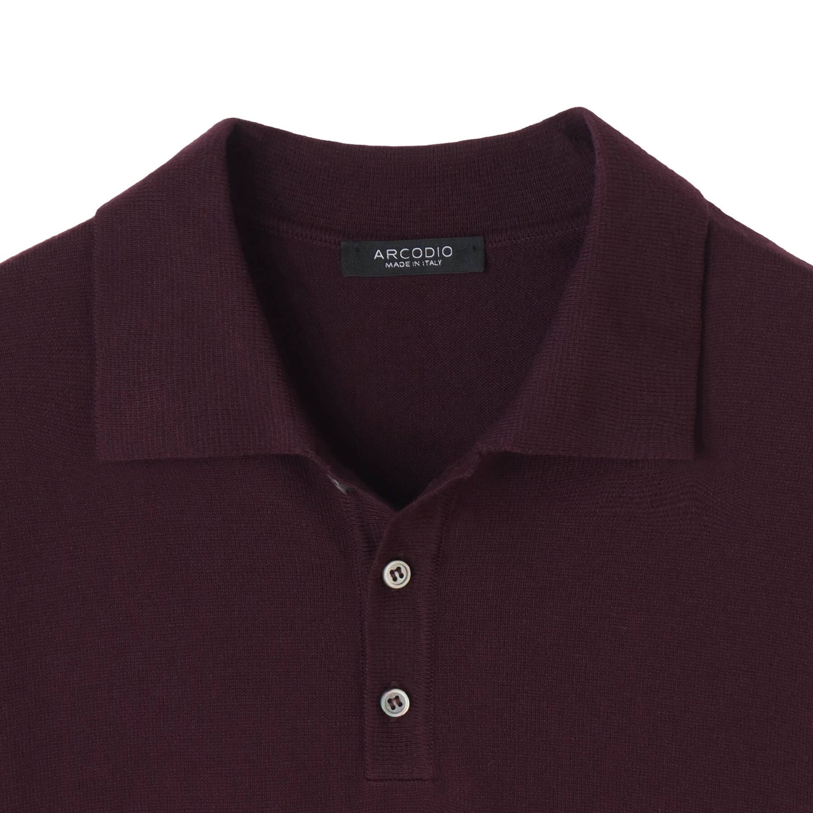 イタリア製 半袖ポロ コットンニット ボルドー – MINIMAL WARDROBE