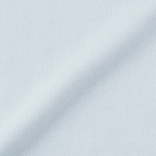 イタリア製 半袖ポロ コットンニット サックスブルー