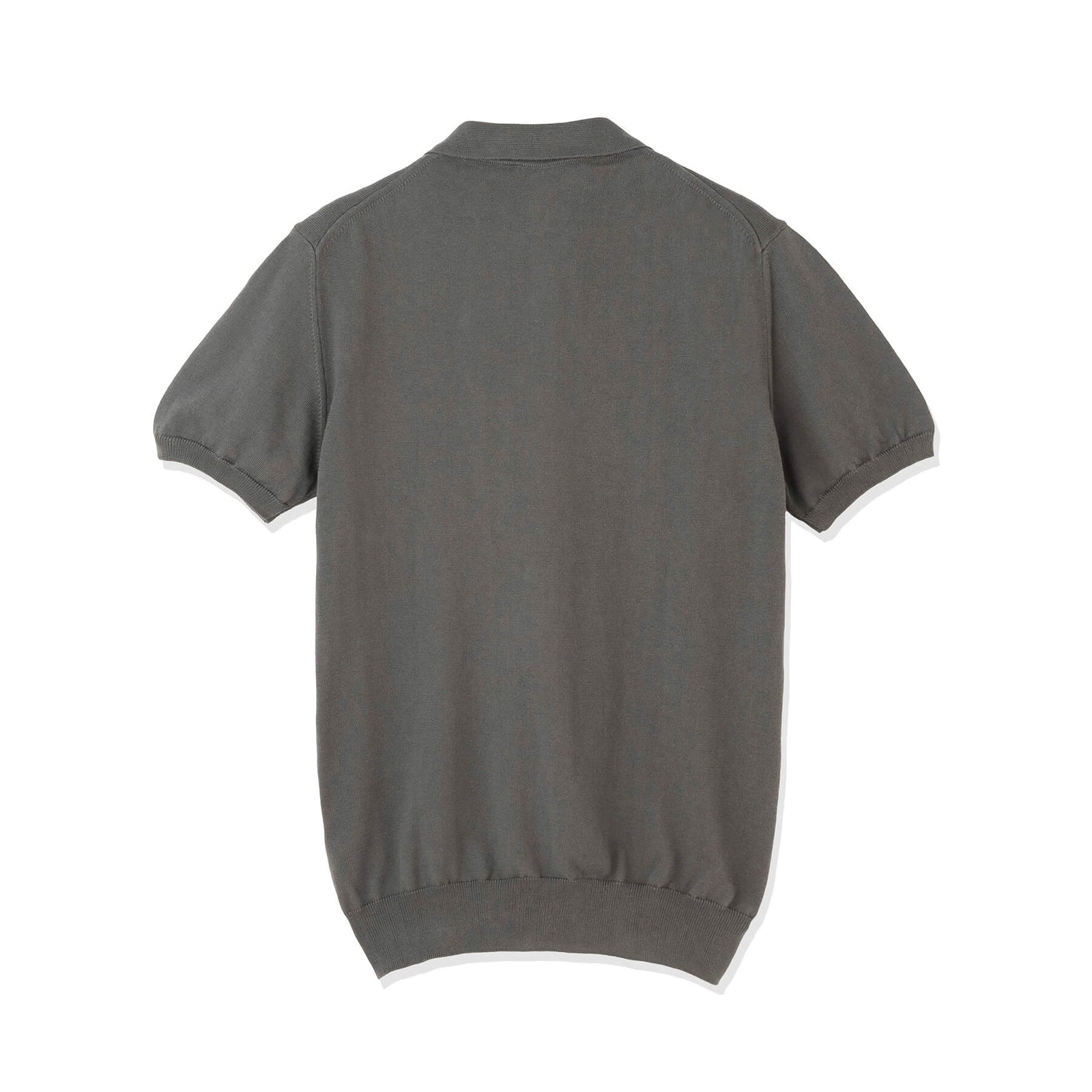 イタリア製コットンニット 半袖ポロ グレー – MINIMAL WARDROBE