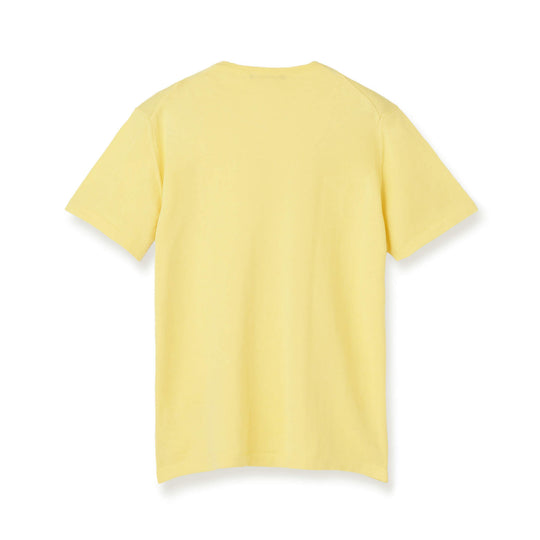 イタリア製 半袖クルーネックコットンニット レモン