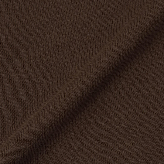 イタリア製 半袖ポロ コットンニット ブラウン