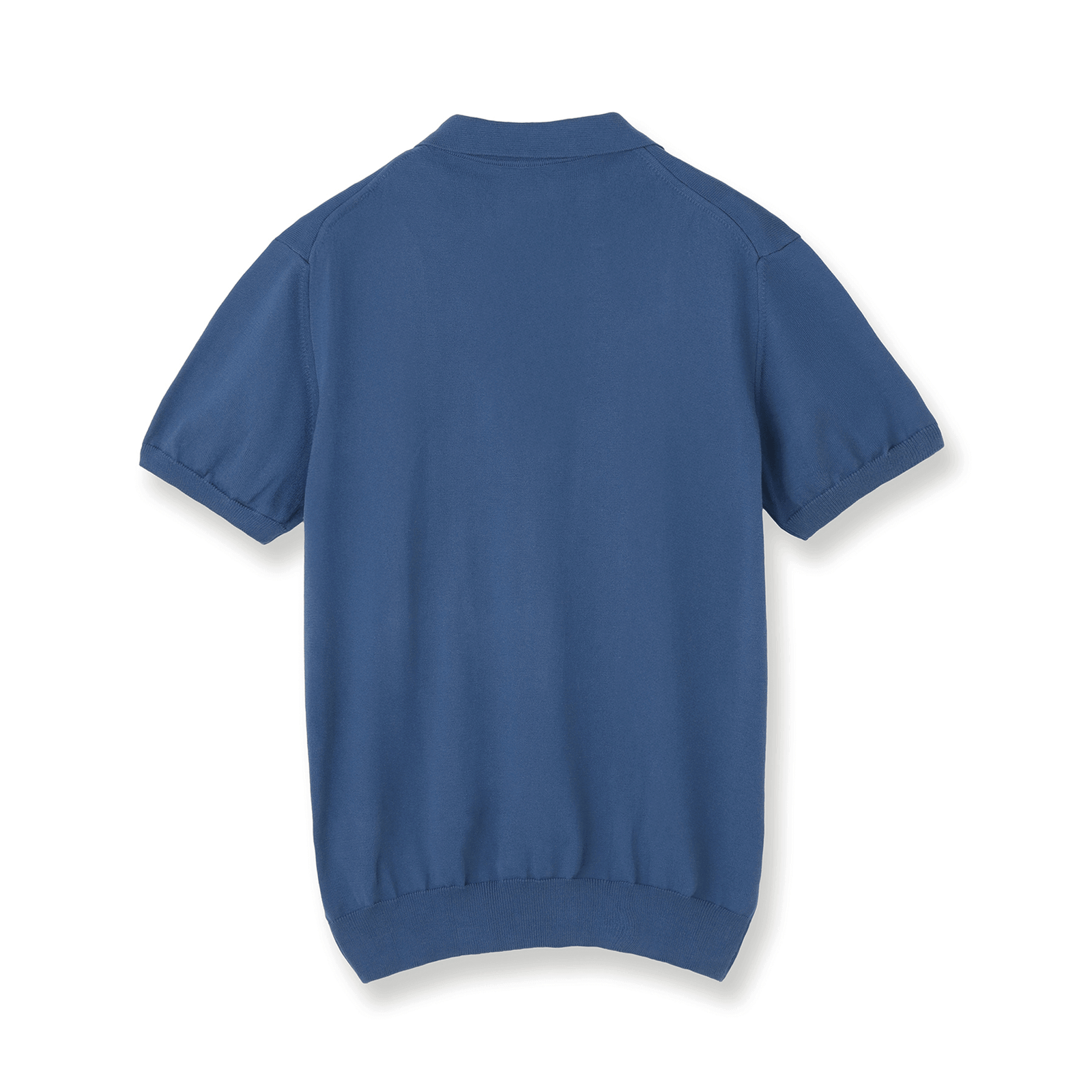 イタリア製コットンニット 半袖ポロ コバルトブルー – MINIMAL WARDROBE